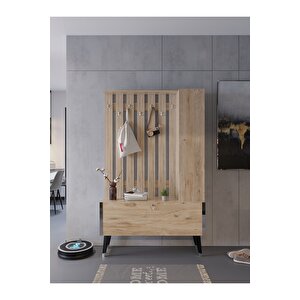 Festival Portmanto - Ayakkabılık P1002-6 Silver Atlantik Çam Minifiks Bağlantılı