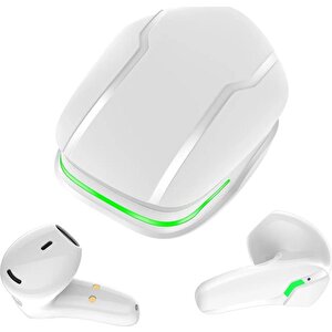  G2 Çevre Gürültü Engelleme (enc) Özellikli 4 Mikrofonlu Bluetooth 5.3 dokunmatik Kulaklık Beyaz