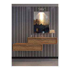 Lüks Dresuar İkili Çam - Silver Kulp