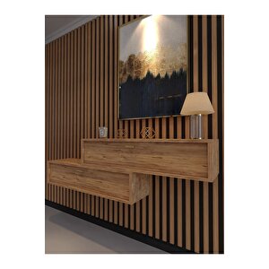 Lüks Dresuar İkili Çam - Gold Kulp