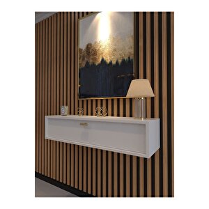 Lüks Dresuar Beyaz - Gold Kulp