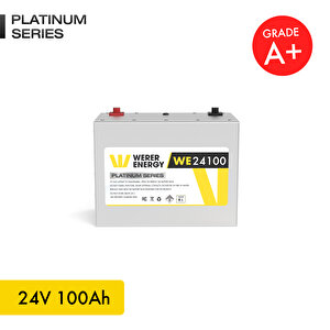 24V 100Ah LiFePO4 Platinum Series Bluetooth'lu Lityum Demir Fosfat Akü