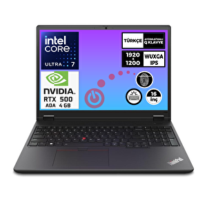 Thinkpad P16v G2 Ultra 7 155h 96gb Kc3000 8tb Ssd 4 Gb Rtx 500 16" Wuxga W11p 21kys03ctx 057