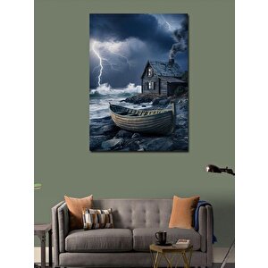 Kanvas Tablo Fırtınalı Kıyı 50x70 cm