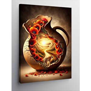 Kanvas Tablo Kırık Sürahi 50x70 cm