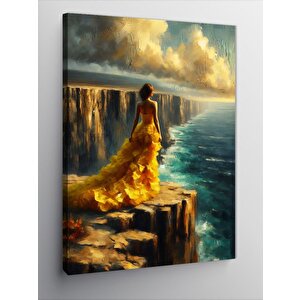 Kanvas Tablo Uçurumda Kadın 70x100 cm