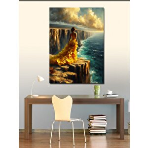 Kanvas Tablo Uçurumda Kadın 70x100 cm
