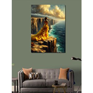 Kanvas Tablo Uçurumda Kadın 70x100 cm