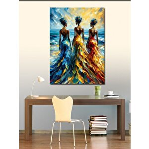Kanvas Tablo Yan Yana Kadınlar 100x140 cm