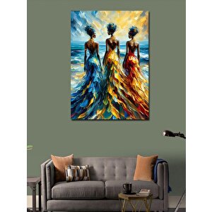 Kanvas Tablo Yan Yana Kadınlar 100x140 cm