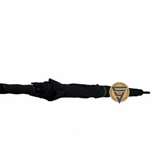 April A-252g Protokol Vale Şemsiyesi Çift Katmanlı Şemsiye Siyah 130 Cm Çap