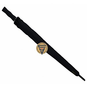 April A-252g Protokol Vale Şemsiyesi Çift Katmanlı Şemsiye Siyah 130 Cm Çap