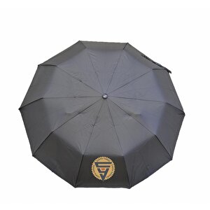 Marlux Tam Otomatik Sarı Metal Sap Şemsiye Siyah