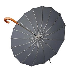 Snotline Lüx 16 Telli Protokol Vale Baston Şemsiye Siyah 41g 105 Cm Cap