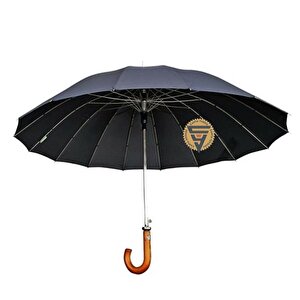 Snotline Lüx 16 Telli Protokol Vale Baston Şemsiye Siyah 41g 105 Cm Cap