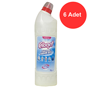 Clonet Yoğun Kıvamlı Çamaşır Suyu 6 Ad X 1 Lt.