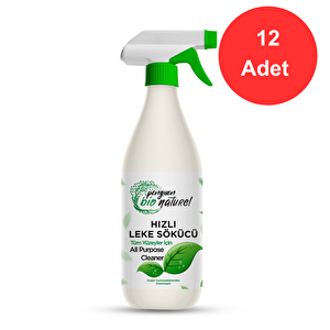 Bio Naturel Çok Amaçlı Hızlı Leke Sökücü Sprey 12 Adet X 1000 Ml.