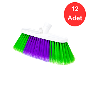 Oto Yıkama Fırçası, Kıl Boyu 8 Cm., Su Hortumu Girişli X 12 Adet