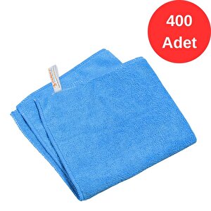 Mikrofiber Genel Temizlik Bezi Mavi 40x40 Cm. - 400 Adet