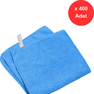 Mulpex Mikrofiber Genel Temizlik Bezi Mavi 40x40 Cm. - 400 Adet
