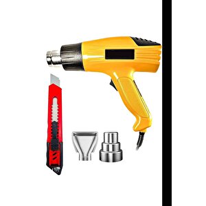 Pro Çift Kademeli Termik Koruma Bakır Sargılı 2 Kademeli Isı Ayarlı Sıcak Hava Üfleme Tabancası