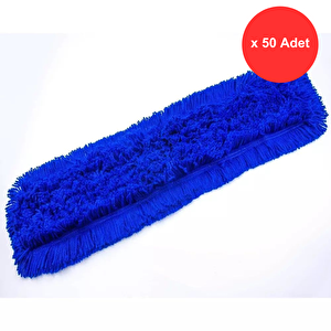 Zincir Dikiş Orlon Mop Mavi 40 Cm. X 50 Adet