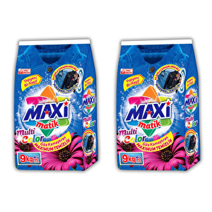 Toz Deterjan Renkliler İçin 2 Ad. X 9 Kg. 18 Kg. - 120 Yıkama