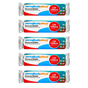 Çöp Torbası Battal Boy mavi 72 X 95 Cm. 300 Gr. 5 rulo