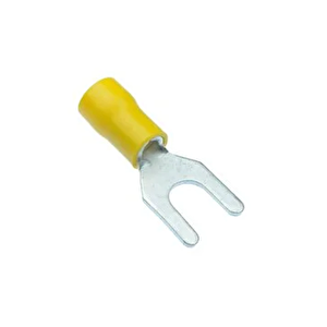 100 Adet Çatal 4 - 6 Mm2 M6 Sarı İzoleli Kablo Pabuç
