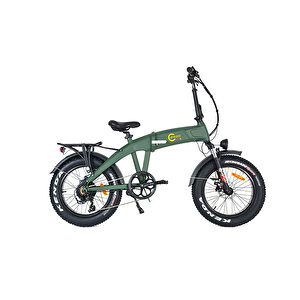Fatbike  Mini Katlanabilir Elektrikli Bisiklet 250w Beyaz