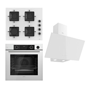 Steamart Ss Serisi Beyaz Set (ss206 + Xe64cb +d078 ) - Kare Emaye Izgara