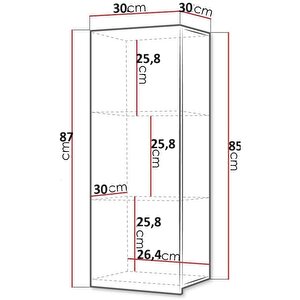 Tek Kapaklı Duvara Monte 3 Raflı Banyo Dolabı Havlu Dolabı Sabunluk  Erzak Dolabı Kiler Dolabı