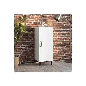Tek Kapaklı Beyaz 3 Raflı Banyo Dolabı Havlu Dolabı Sabunluk Kiler Dolabı Erzak Dolabı Ekmek Dolabı Beyaz