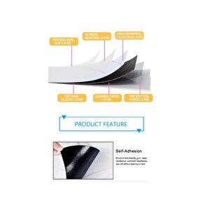 Yapışkanlı Yer Zemin Ve Duvar Kaplama Paneli Arkası Kauçuklu 60x60cm Floor Pvc Banto Wc Paneli 605