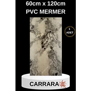 Alternatif Kaplama Uv Pvc Mermer Panel Carrara 1 Adet 60x120cm Ev Ofis Otel Duvar Kaplama Paneli