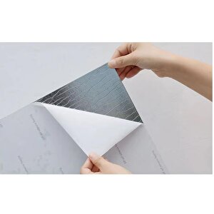 Yapışkanlı Yer Zemin Ve Duvar Kaplama Paneli Arkası Kauçuklu 60x60cm Banyo Salon Floor Pvc Panel 617