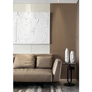 20cm X 206cm Kendinden Yapışkanlı Sünger Meva Duvar Lambirisi Kahverengi Salon Ofis Kaplama Paneli
