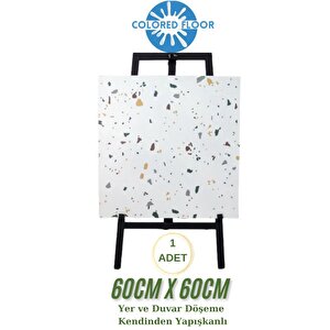 Popüler Benekli Yapışkanlı Yer Zemin Ve Duvar Kaplama Paneli Arkası Kauçuklu 60x60cm Floor Pvc 609