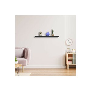 Siyah 4 Lü Set Duvar Rafı Gizli Raf Uçan Raf 50-50-50-50