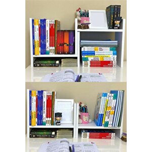 Tidy Ayarlanabilir Kitaplık Masa Üstü Kitaplık Tezgah Üstü Düzenleyici Organizatör Kitaplık Raf