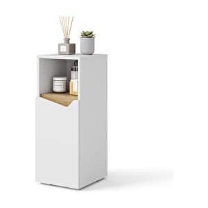 Tek Kapaklı 3 Raflı Banyo Dolabı Havlu Dolabı Sabunluk Kiler Dolabı Erzak Dolabı Ekmek Dolabı