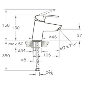 Dynamıc S Lavabo Bataryası 40950