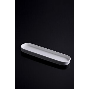 Bianca Perla 4lü Porselen Oval Servis Tabak - 25.4 Cm