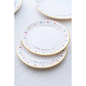 Livaldi 6 Parça Pasta Tabağı - 19 Cm