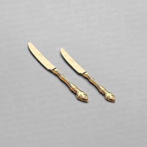 Nehir Adriana Titanium Altın 89 Parça Gold Çatal Kaşık Bıçak Takımı