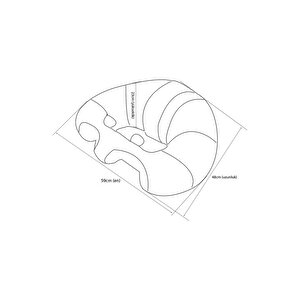 Bebek Oturma (destek) Minderi - Gri