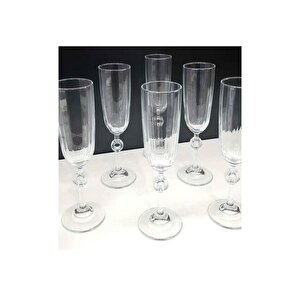 Paşabahçe 440313 Amore 6 Lı Şampanya Bardağı Ayaklı Kadeh - Kahve Yanı Su Bardağı