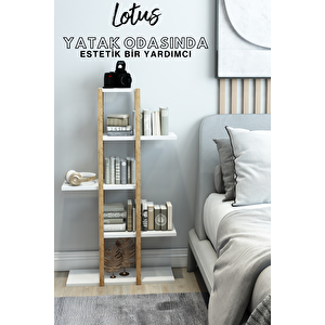 Jest Dekor Konsept Lotus Ahşap Çi̇çekli̇k Beyaz
