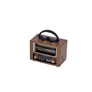 Torima Ns-02 Wooden Nostajik Radyo Bluetooth Hoparlör Ahşap