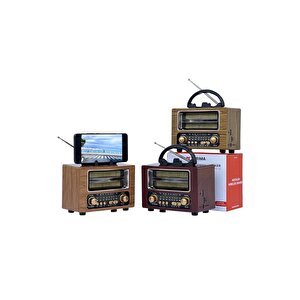 Torima Ns-02 Wooden Nostajik Radyo Bluetooth Hoparlör